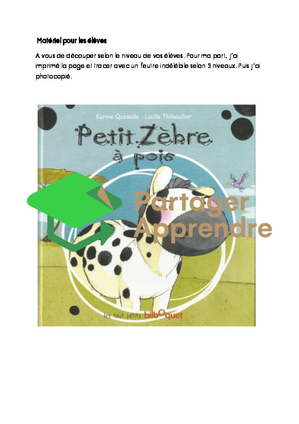 Dossier album Petit Zèbre à pois de Karine Quesada_5