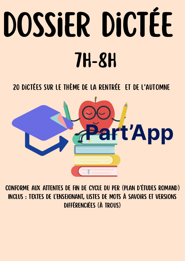 Dossier de 20 Dictées 7H-8H avec Mots et Versions à Trous (PER)_2