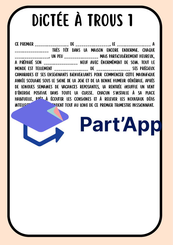 Dossier de 20 Dictées 7H-8H avec Mots et Versions à Trous (PER)_6