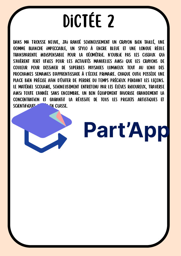 Dossier de 20 Dictées 7H-8H avec Mots et Versions à Trous (PER)_7