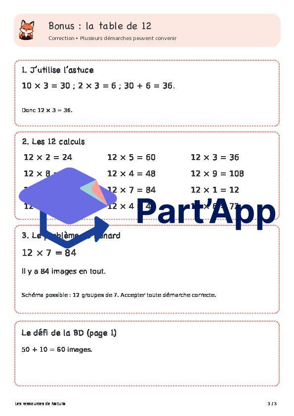 🦊 Les astuces des renards — 12. Table de 12 : dix fois plus deux fois | 1 CHF 🦊_37