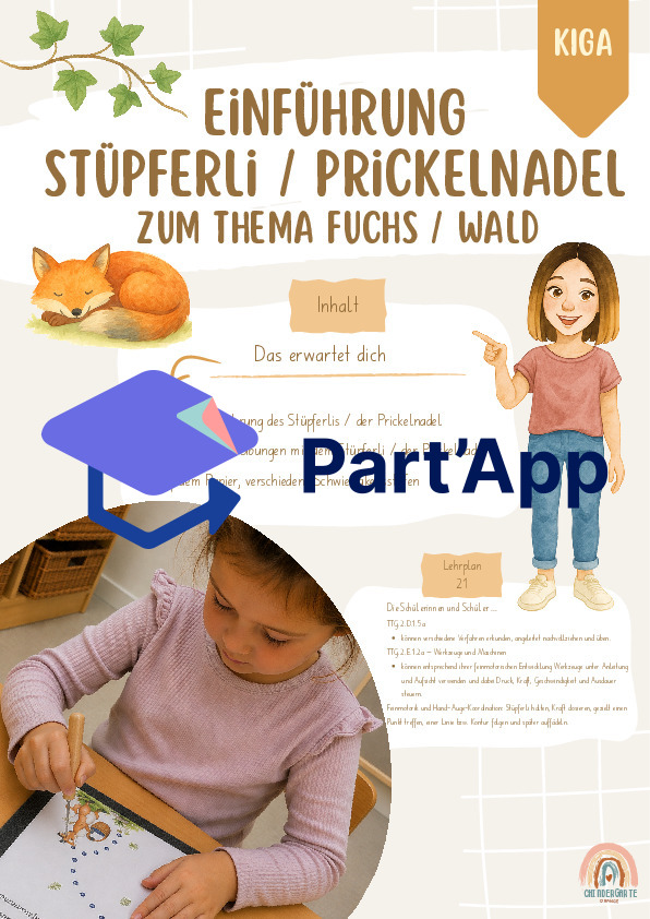 Einführung Stüpferli / Prickelnadel zum Thema Fuchs_2