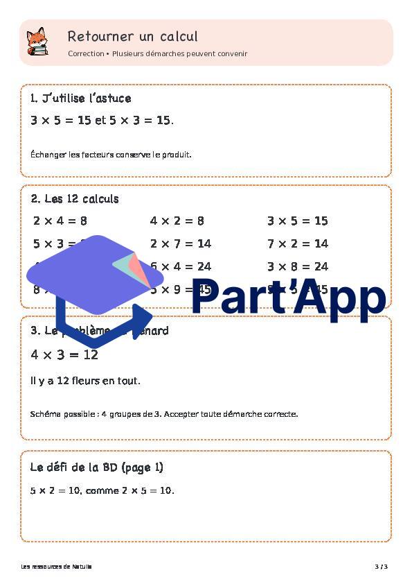 🦊 Les astuces des renards — 2. Multiplication : Retourner un calcul | 1 CHF 🦊_4