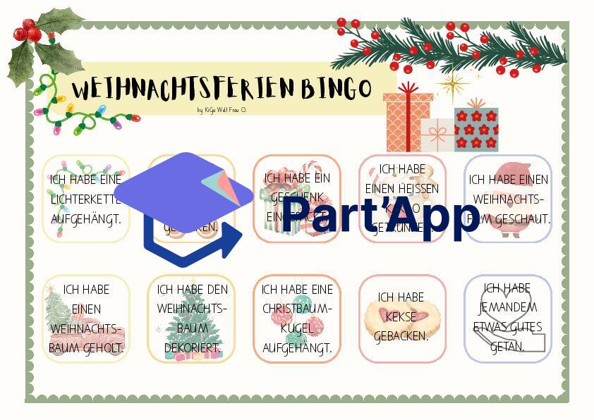 Weihnachtsferien Bingo_3