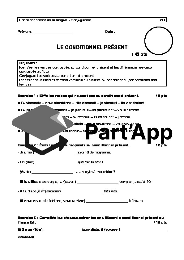 Le Conditionnel Présent_Évaluation_2