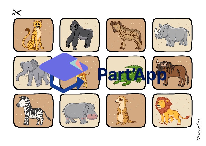 Spiel: Ziffern erkennen (tierisches Afrika / Safari)_8