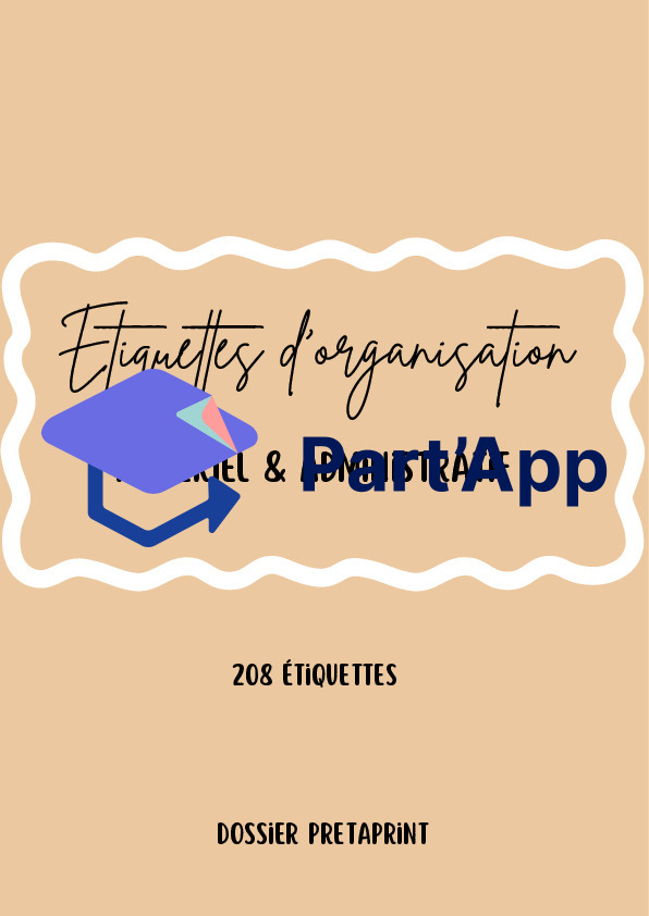 Méga Kit Organisation Classe – 208 Étiquettes (8cm x 8cm) Illustrées (Matériel, Administratif, Routines & Matières)_2