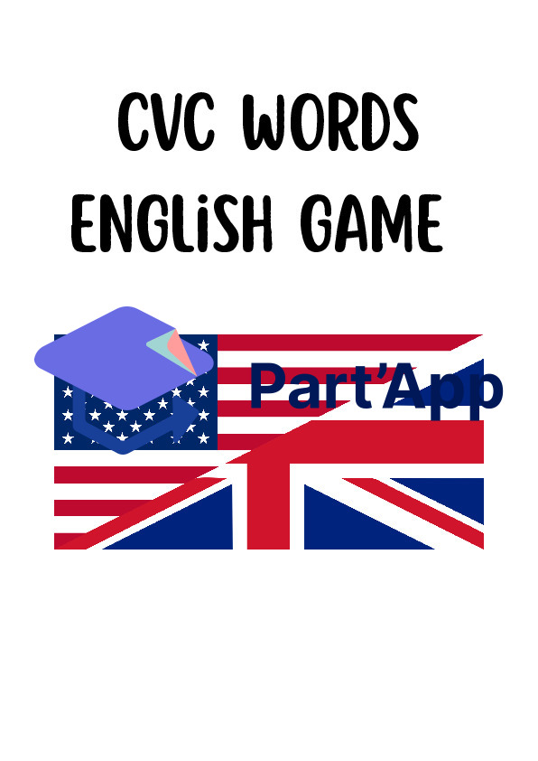 Atelier Anglais CVC Words | Roue de Lecture, Flashcards & Fiche_2