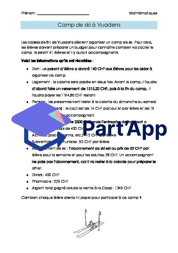 Maths 7H-8H - Problème de budget (fiche d'exercices)_2
