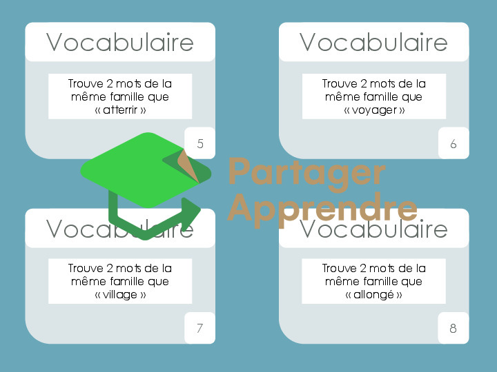 Vocabulaire : mots de la même famille_4