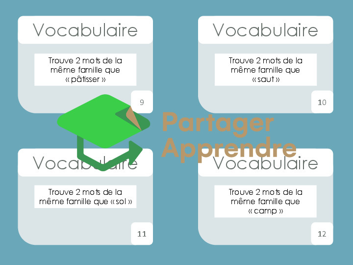 Vocabulaire : mots de la même famille_6