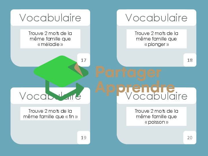 Vocabulaire : mots de la même famille_10