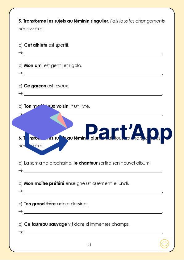module 1 (6P) - l'accord dans la phrase_8