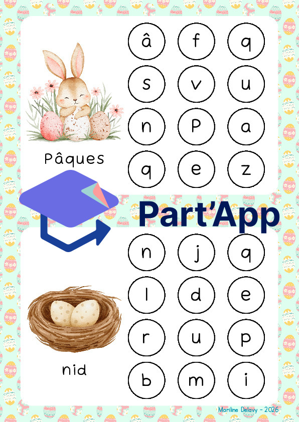 Jeu de Pâques - repérage de lettres_8