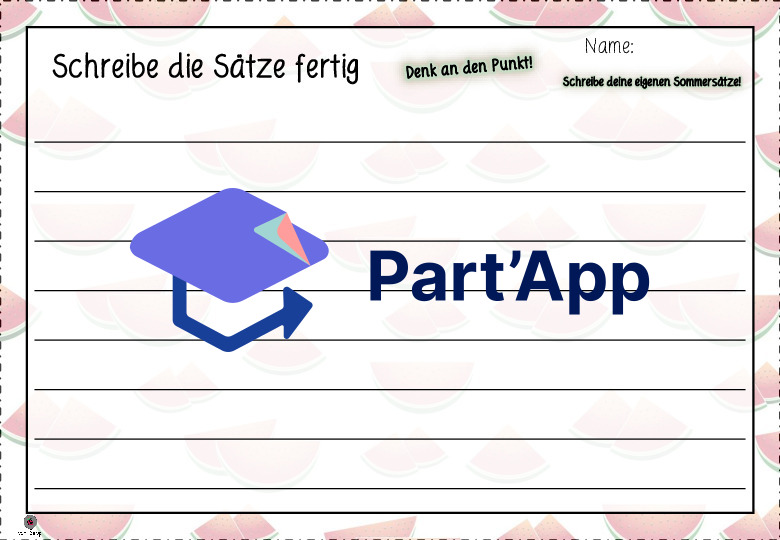 Sommersätze - Schreibe die Sätze fertig_7