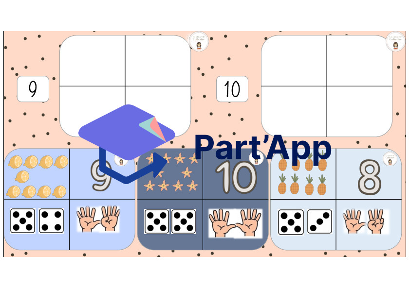 Thème été cartes à compter 1 à 10_148