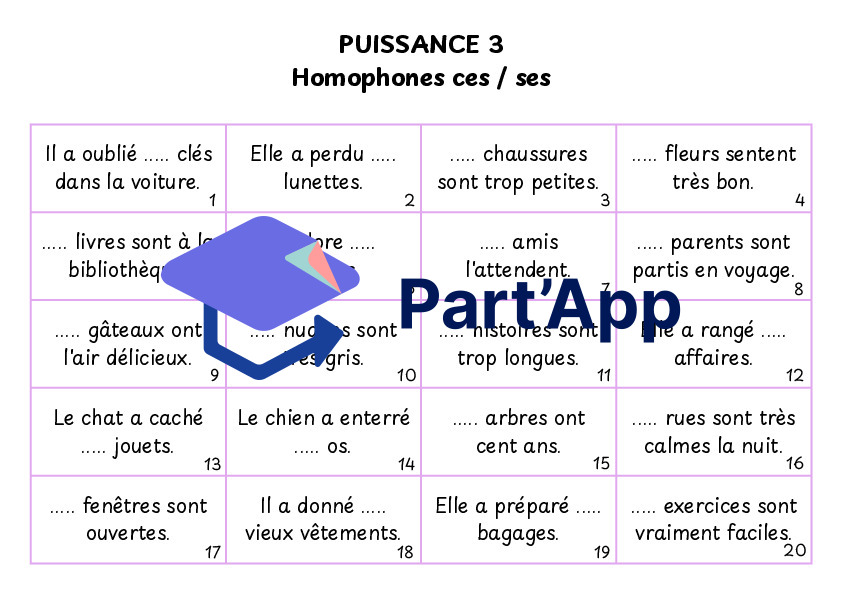 Puissance 3 des homophones (ces / ses)_4