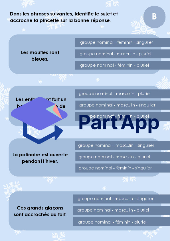 FDL - sujet et groupe nominal_3