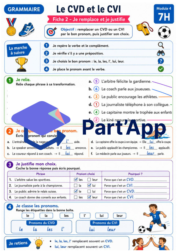 Grammaire 7H – Module 4 : le CVD et le CVI_7