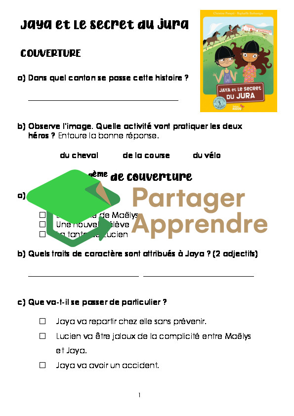 Les enquêtes de Maëlys - Jaya et le secret du Jura_2