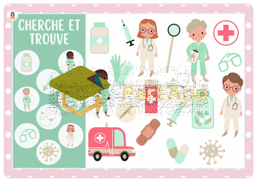 24. 12x cherche et trouve — pompiers, police, médecins, vétérinaires_5