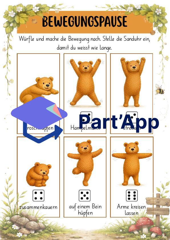 Plakat Bewegungspause Bär_2