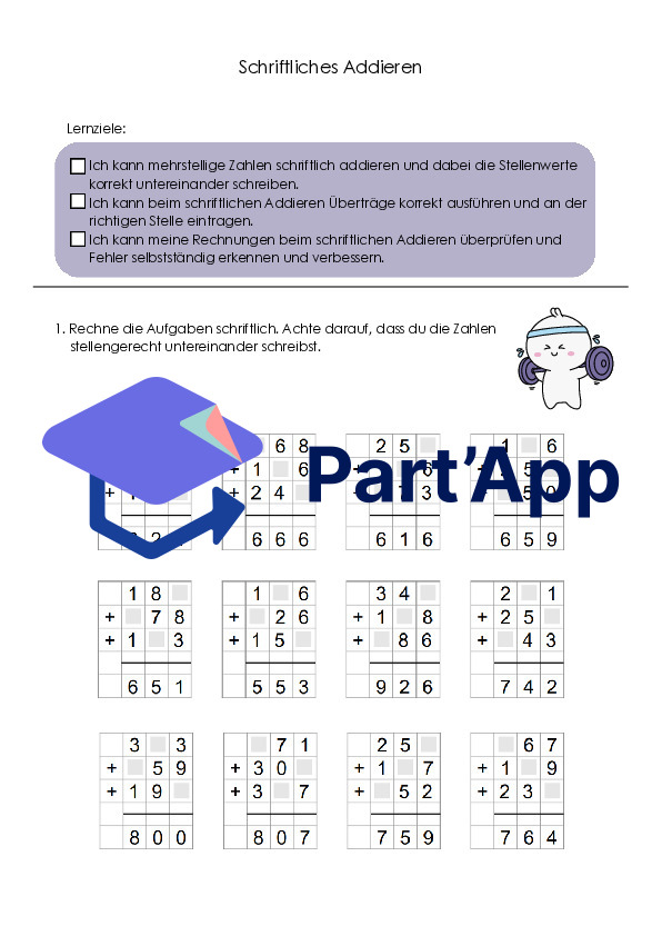 Calcul écrit – 5e et 6e années | Addition, soustraction, multiplication et division | 3 niveaux_5