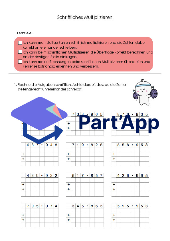 Calcul écrit – 5e et 6e années | Addition, soustraction, multiplication et division | 3 niveaux_11
