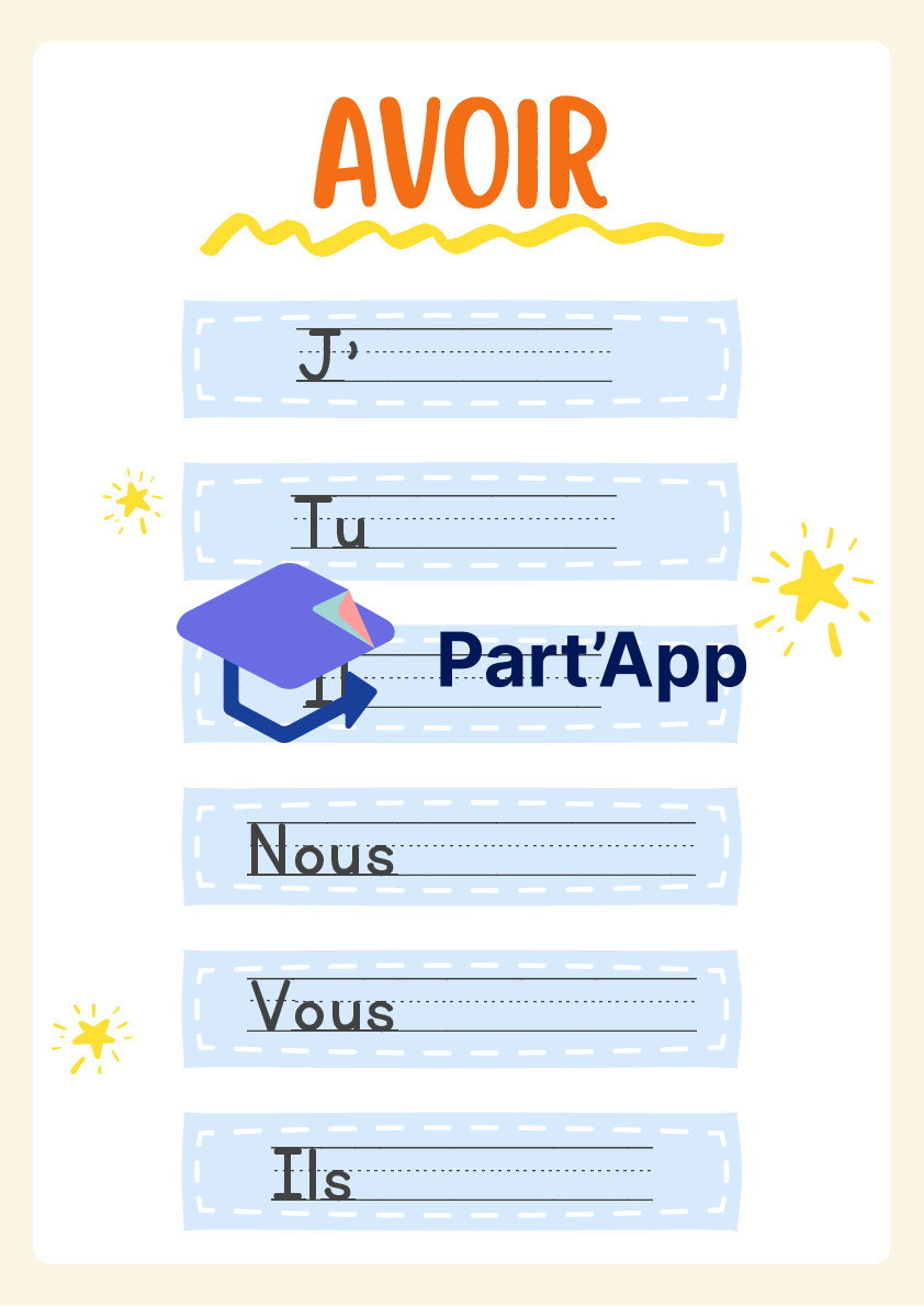 Rituel de conjugaison: être aller avoir chanter au présent_3