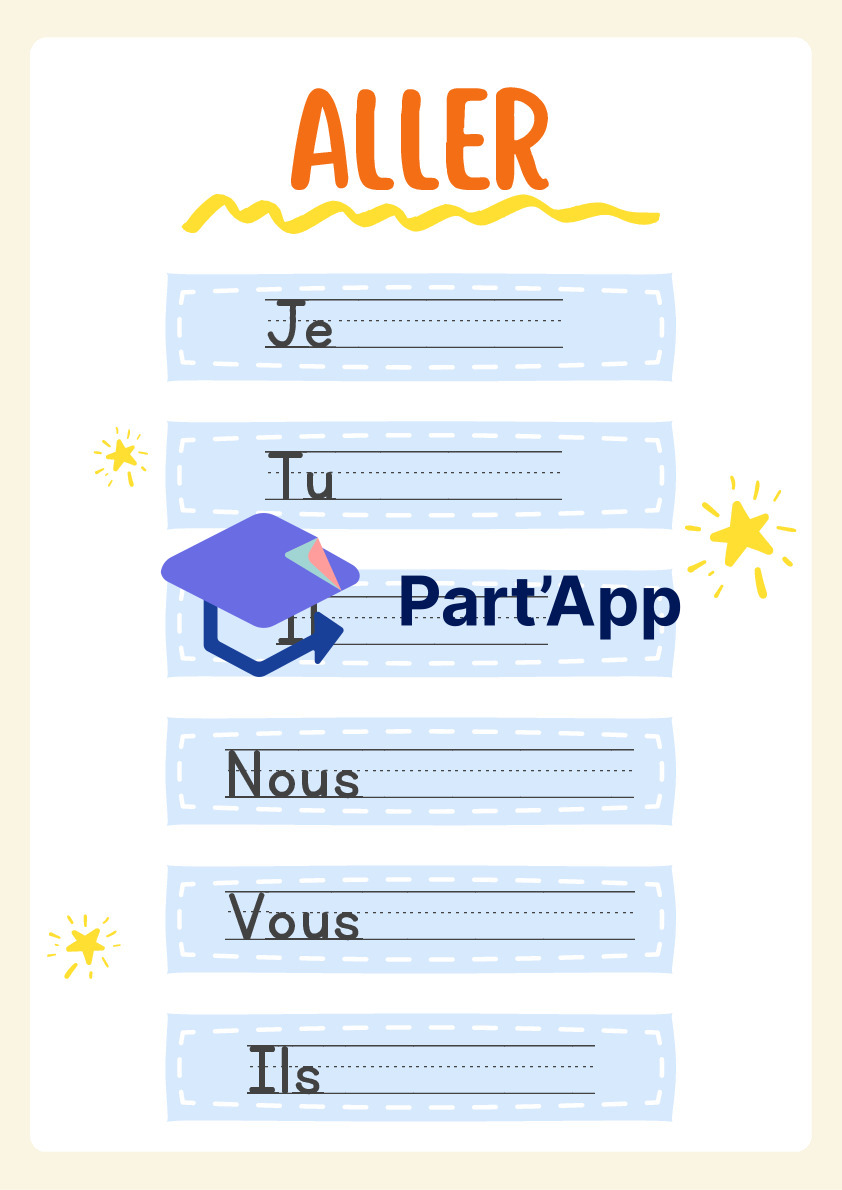 Rituel de conjugaison: être aller avoir chanter au présent_5