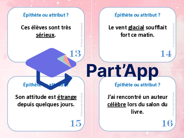 Épithète ou attribut - 32 CÀT_5