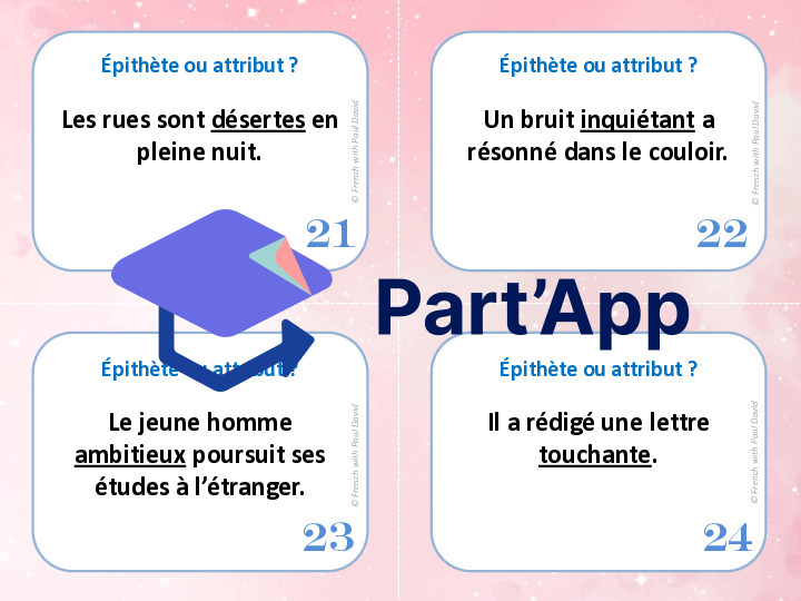 Épithète ou attribut - 32 CÀT_7