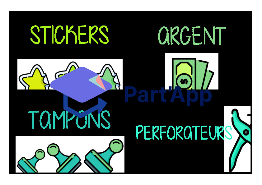 200 étiquettes de matériel de classe_9