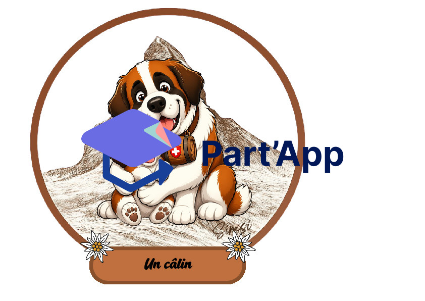 Affiche comment se dire bonjour, thème suisse Saint-bernard Cervin_5