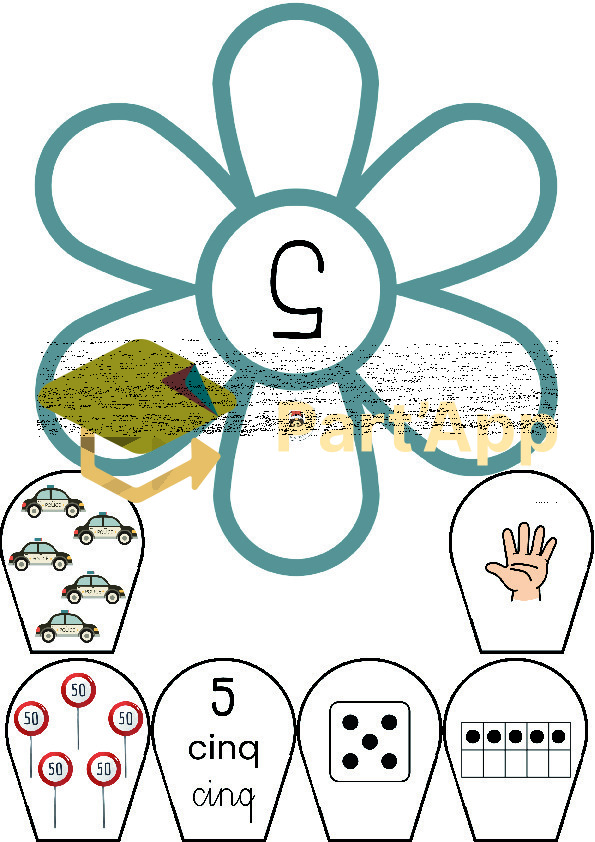 🌟 Fleurs à compter – Les véhicules_6
