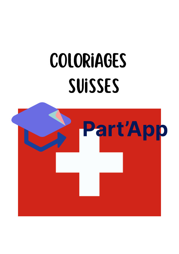 Cahier de 15 Coloriages & Vocabulaire - La Suisse (Cycle 1)_2