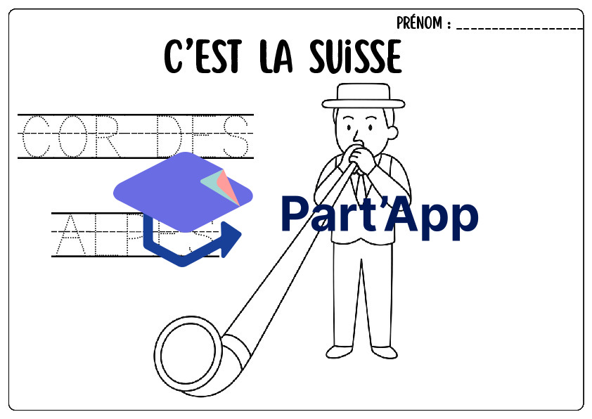 Cahier de 15 Coloriages & Vocabulaire - La Suisse (Cycle 1)_3