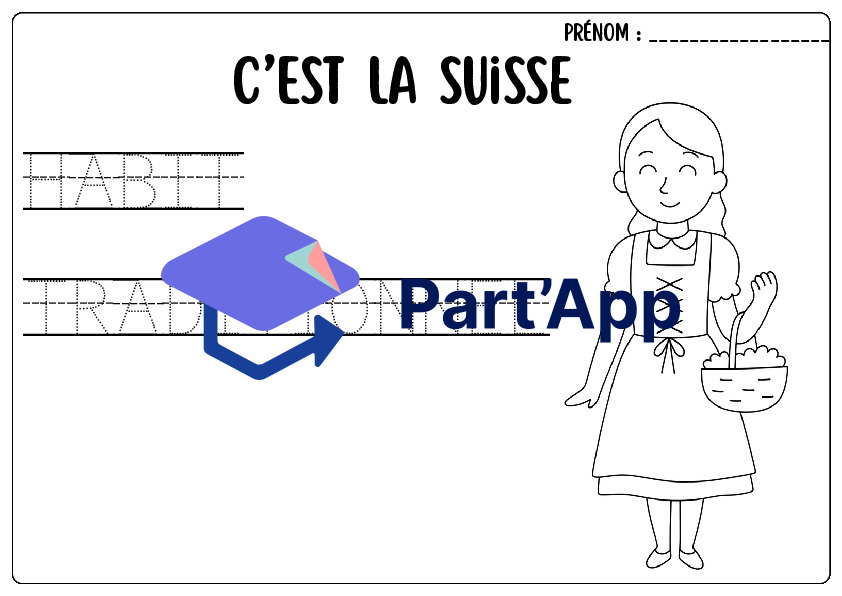 Cahier de 15 Coloriages & Vocabulaire - La Suisse (Cycle 1)_4