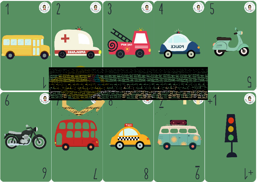 🚙 🚑 🚕 Jeu du reste 1 – Les véhicules 🚙 🚑 🚕_2