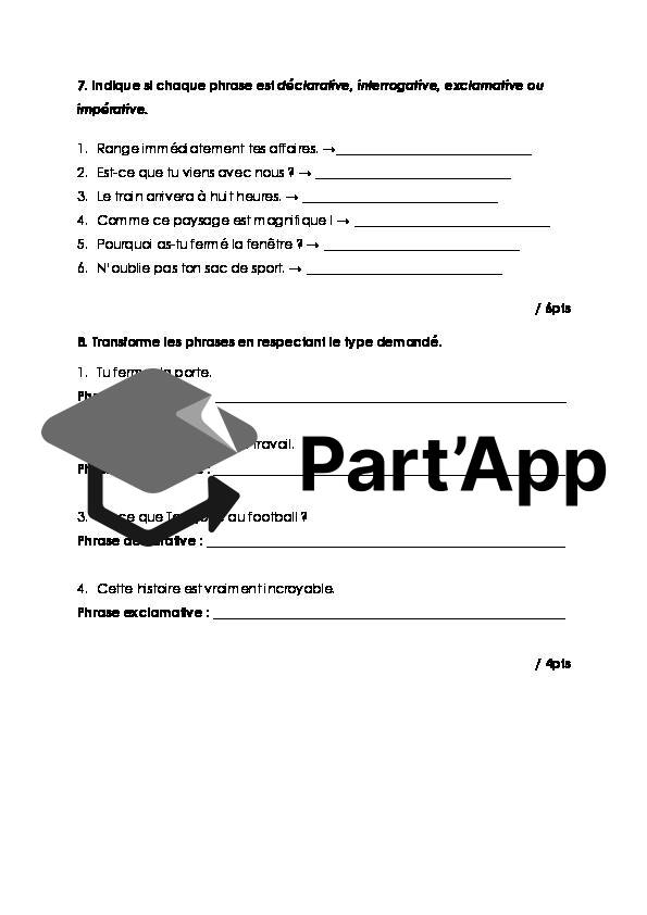 TA module 1 français 8P - G.N, 4 types de phrases, homophones, champ lexical._4