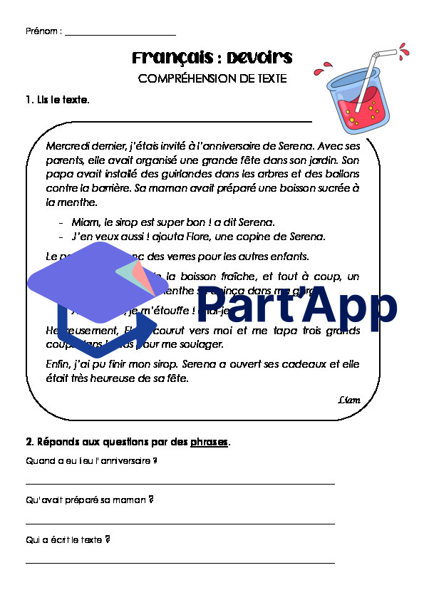 Devoirs de français - 4P_2