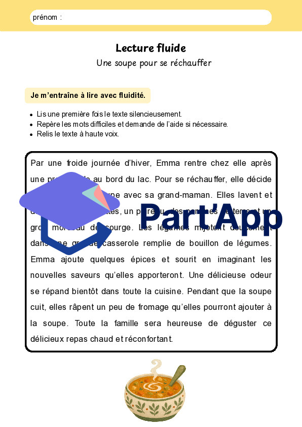 Lecture fluide – 8 textes courts du quotidien – 4H-5H_4