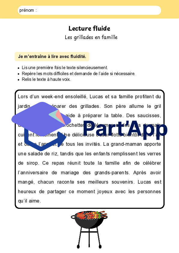 Lecture fluide – 8 textes courts du quotidien – 4H-5H_7