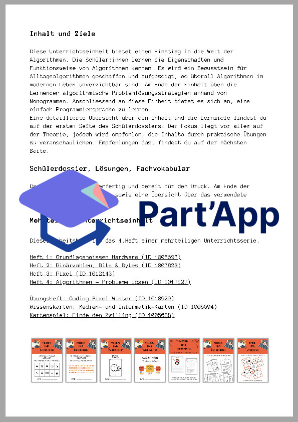 Algorithmen - Probleme lösen - Arbeitsheft mit Lösungen - Algorithmus_3