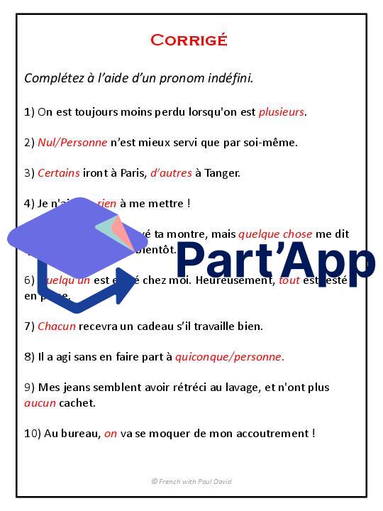 Pronoms indéfinis - Explications et exercices_17