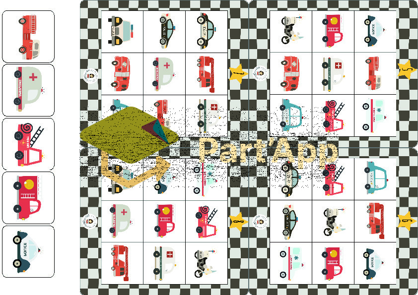 🚦 Grille orientation 3x3 – Les véhicules_4