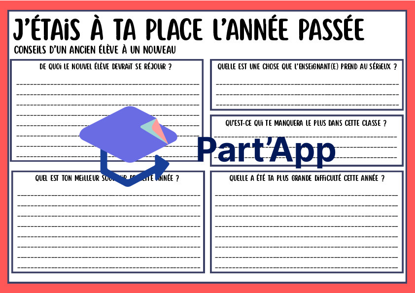 J'étais à ta place l'année passée ! – Activité de transition Rentrée & Fin d'année (3H à 8H / Primaire)_7