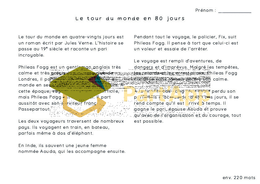 4P - français - dossier - 6 compréhensions écrites (200 à 300 mots_5