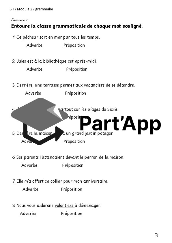 Dossier sur l'adverbe et sa fonction de modificateur M2 8H_4