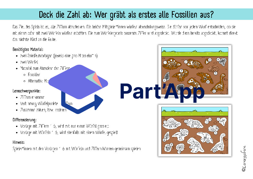 Ziffern erkennen: Dinosaurier (Spiel)_22